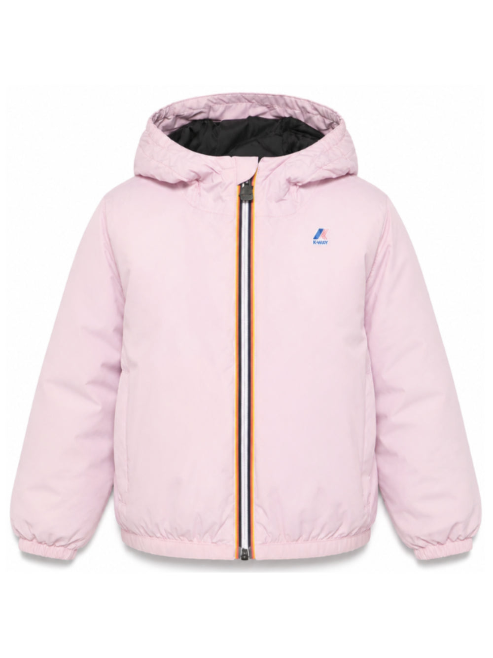 Impermeabile per bambina K Way Kids P. Le Vrai Claude 4.0 rosa con cappuccio K7141FW V18 K-WAY KIDS