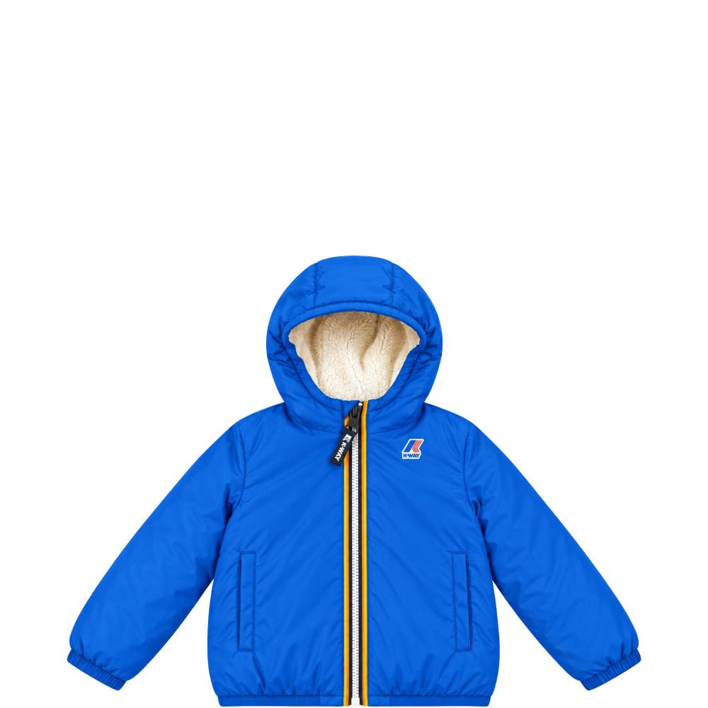 Giubbino per neonati K-Way Kids blu con fodera in pile K7142RW 063 K-WAY KIDS