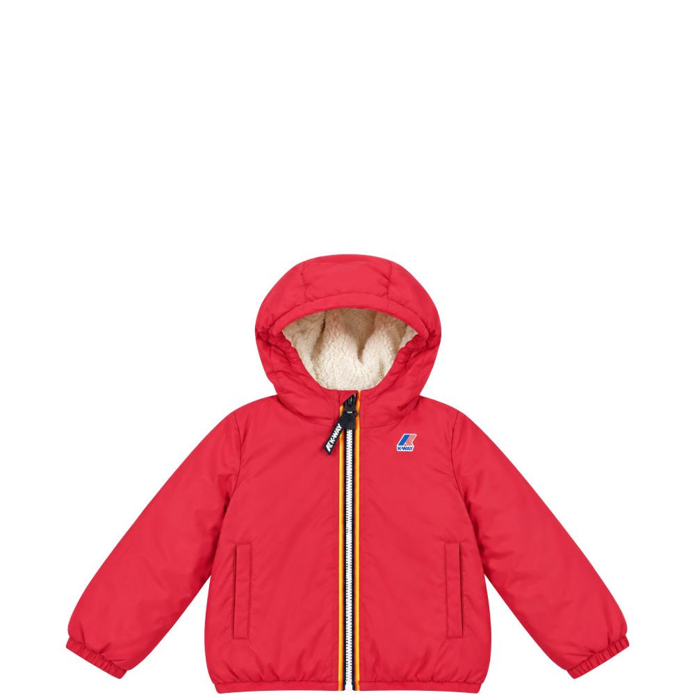 Giubbino per neonati K-Way Kids rosso con fodera in pile K7142RW X6R K-WAY KIDS