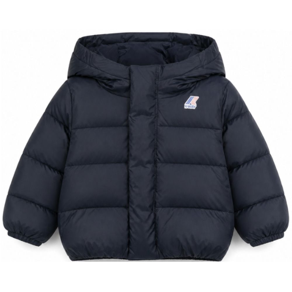 Giubbino per neonati K-WAY Kids blu con logo sul davanti K7142VW K89 K-WAY KIDS