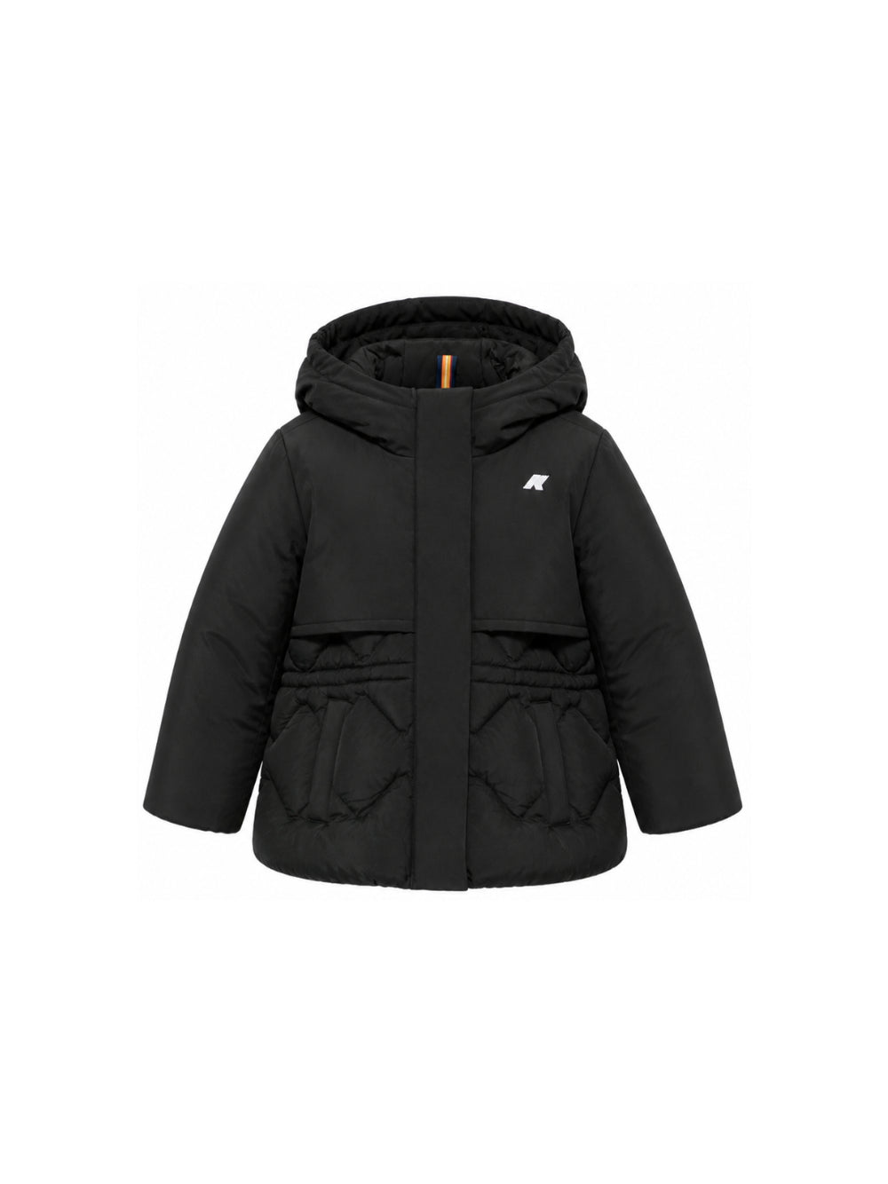 Giubbino per bambina K-WAY Kids nero con design trapuntato K81528W USY K-WAY KIDS