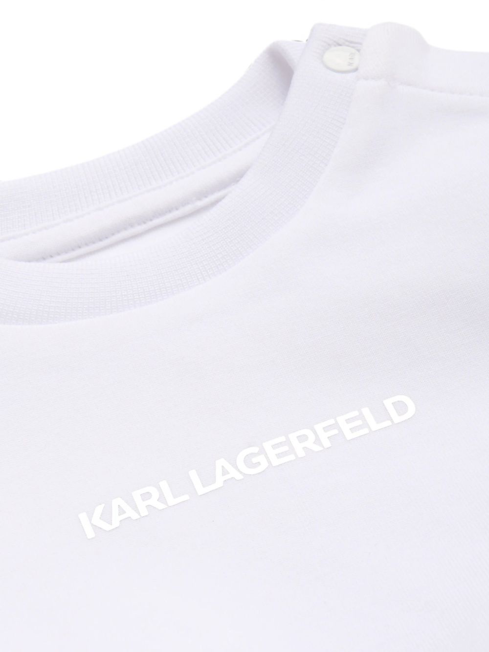 Set felpa e gonna per neonata Karl Lagerfeld Kids bianco e nero con strato in tulle Z31294 10P KARL LAGERFELD KIDS