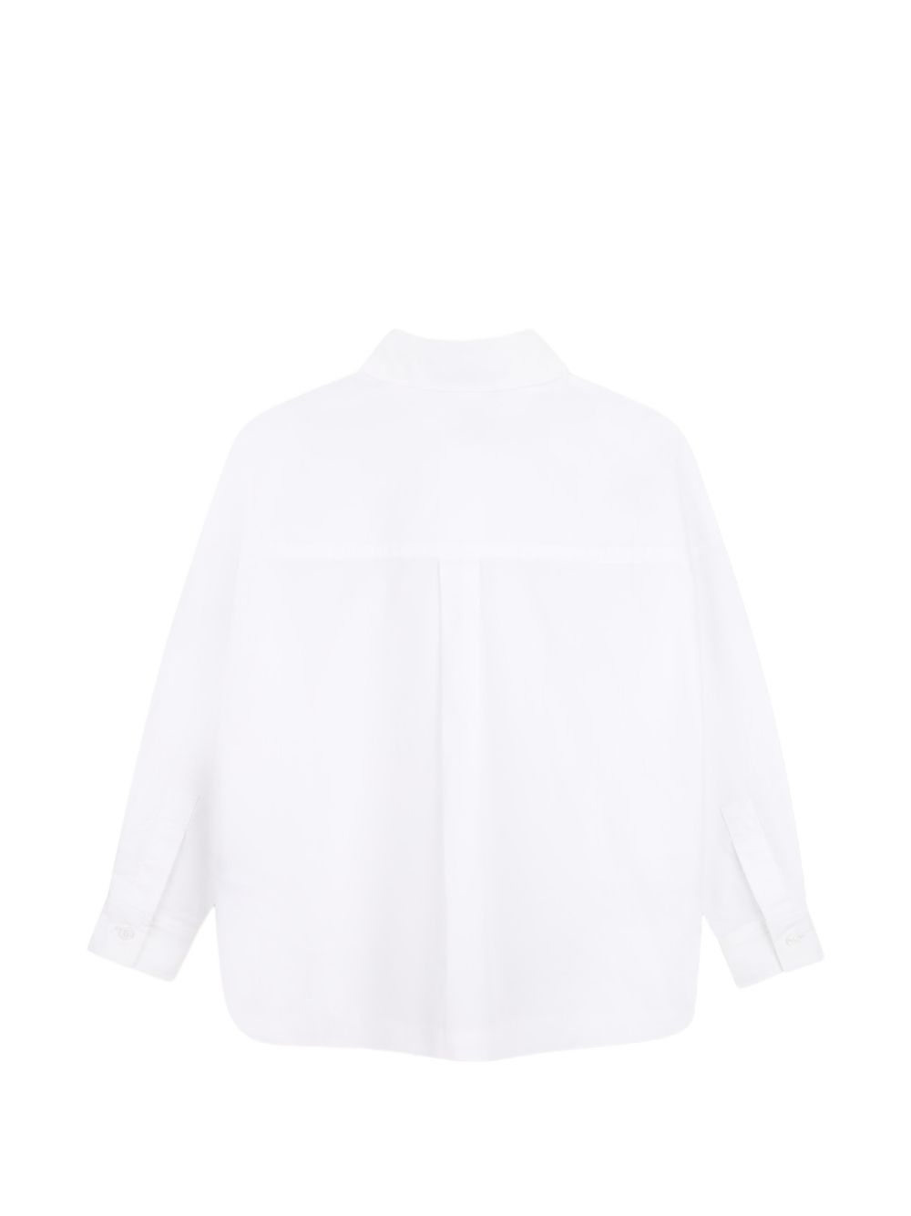 Camicia per bambina Karl Lagerfeld Kids bianca con logo sul davanti Z31316 10P KARL LAGERFELD KIDS