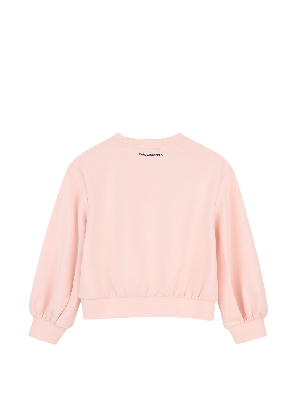 Felpa per bambina Karl Lagerfeld Kids rosa con stampa Choupette Z31318 471 KARL LAGERFELD KIDS