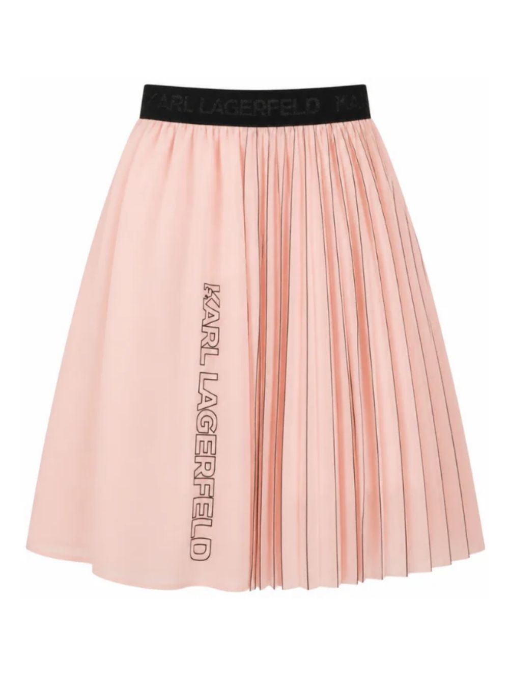 Gonna per bambina Karl Lagerfeld Kids rosa con design con pieghe Z31346 471 KARL LAGERFELD KIDS