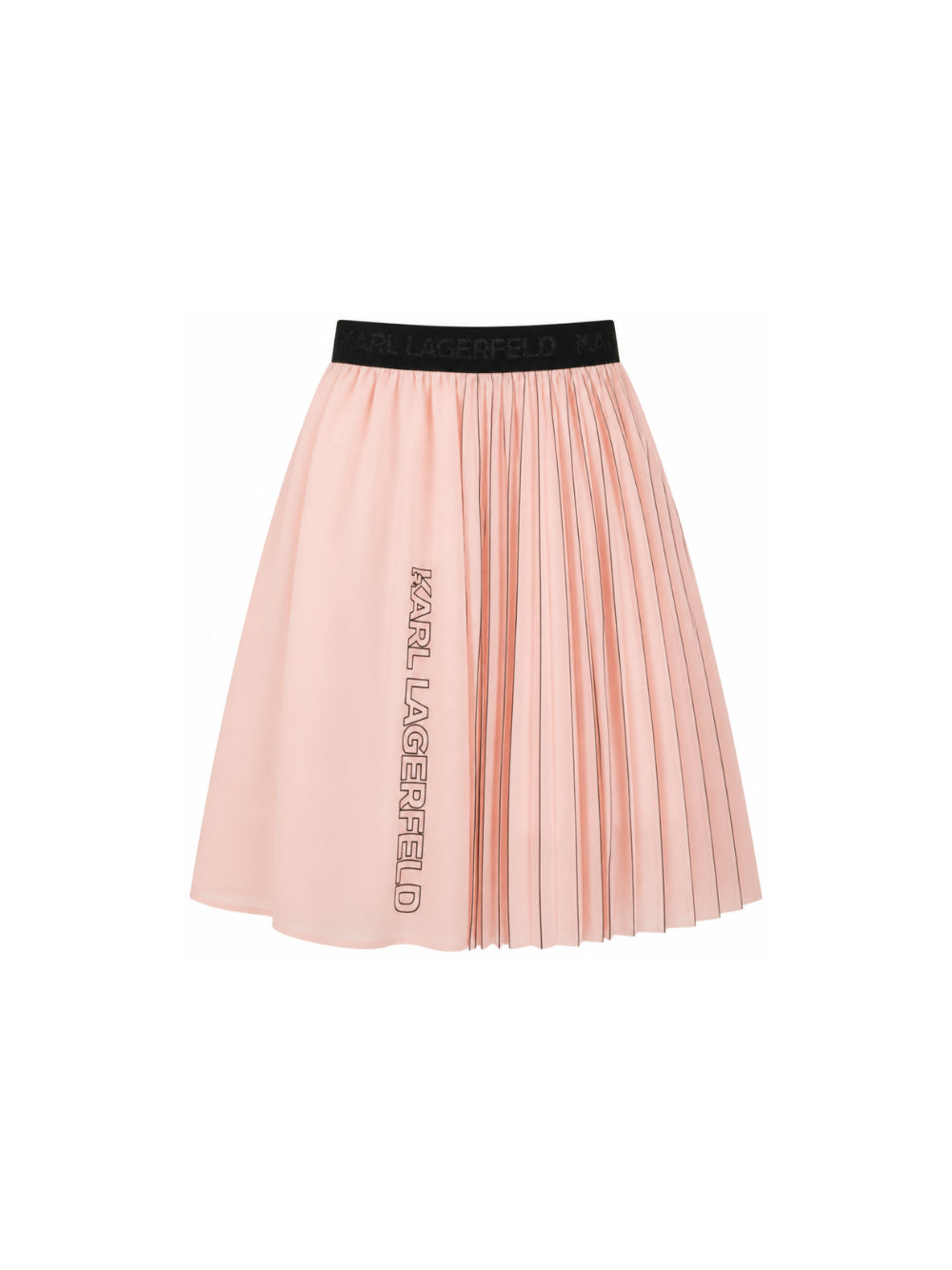 Gonna per bambina Karl Lagerfeld Kids rosa con design con pieghe Z31346 471 KARL LAGERFELD KIDS