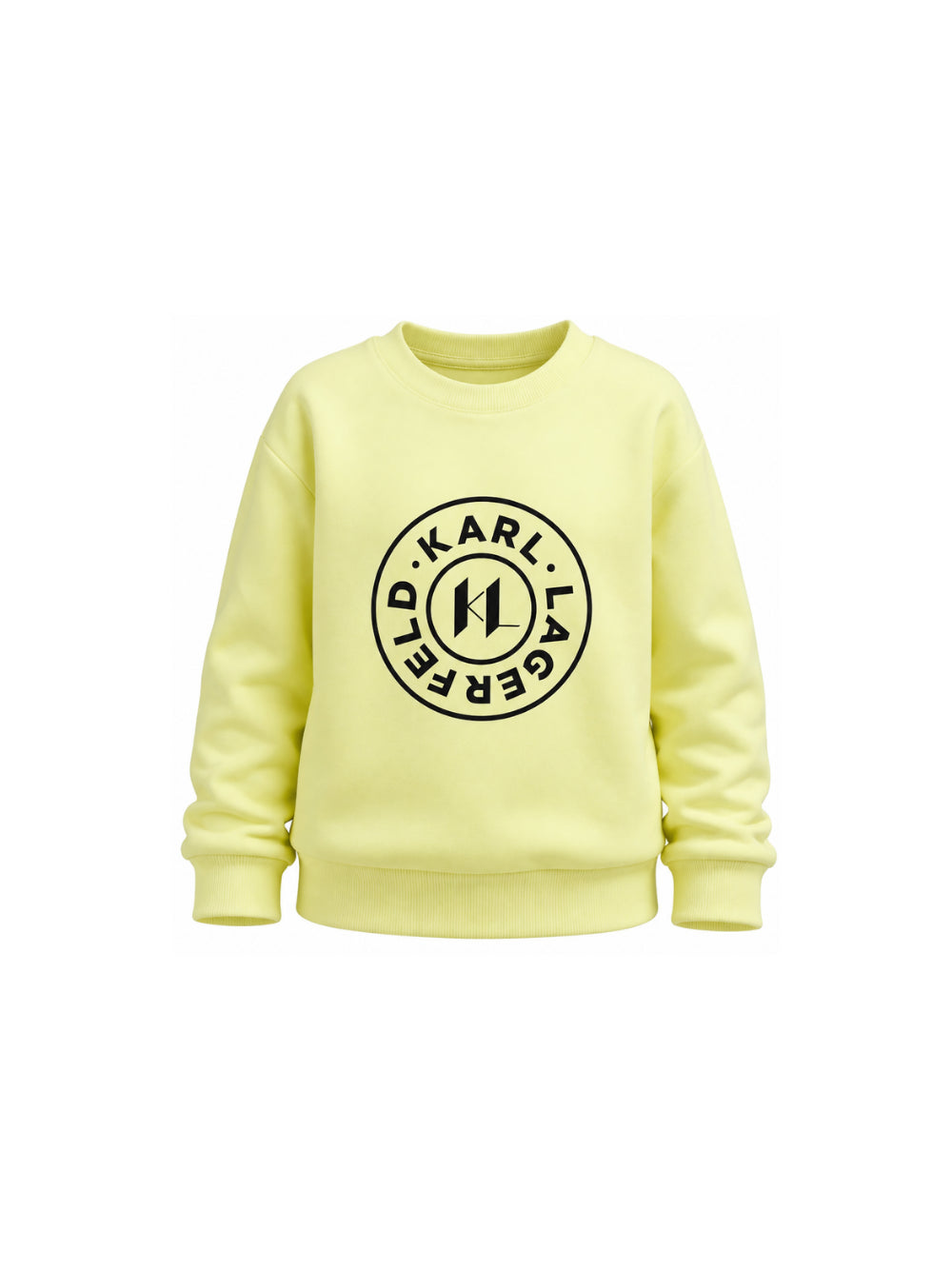 Felpa per bambino Karl Lagerfeld Kids verde con stampa logo Z31370 532 KARL LAGERFELD KIDS