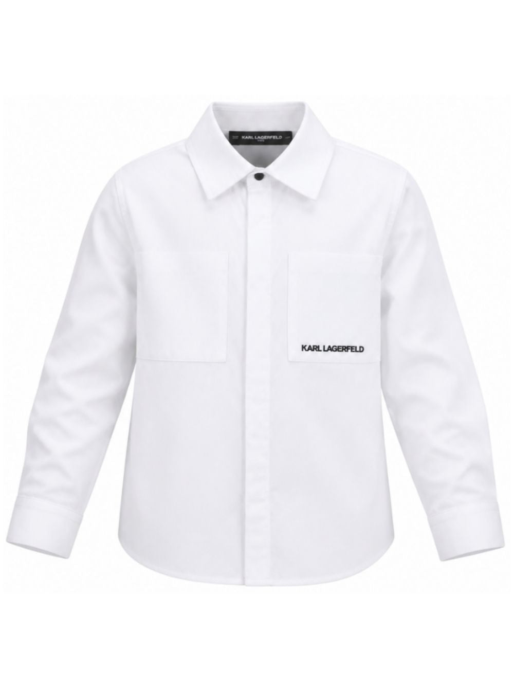 Camicia per bambino Karl Lagerfeld Kids bianca con colletto classico Z31378 10P KARL LAGERFELD KIDS