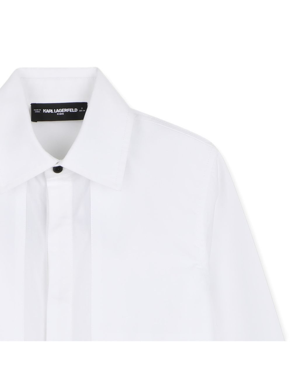 Camicia per bambino Karl Lagerfeld Kids bianca con colletto classico Z31378 10P KARL LAGERFELD KIDS