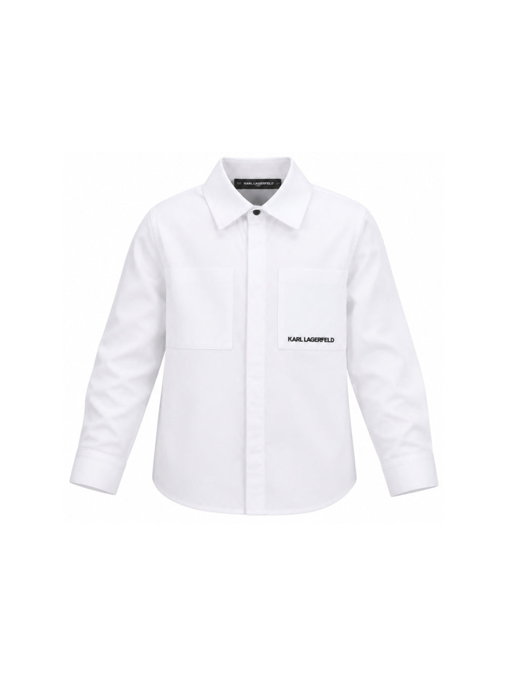 Camicia per bambino Karl Lagerfeld Kids bianca con colletto classico Z31378 10P KARL LAGERFELD KIDS