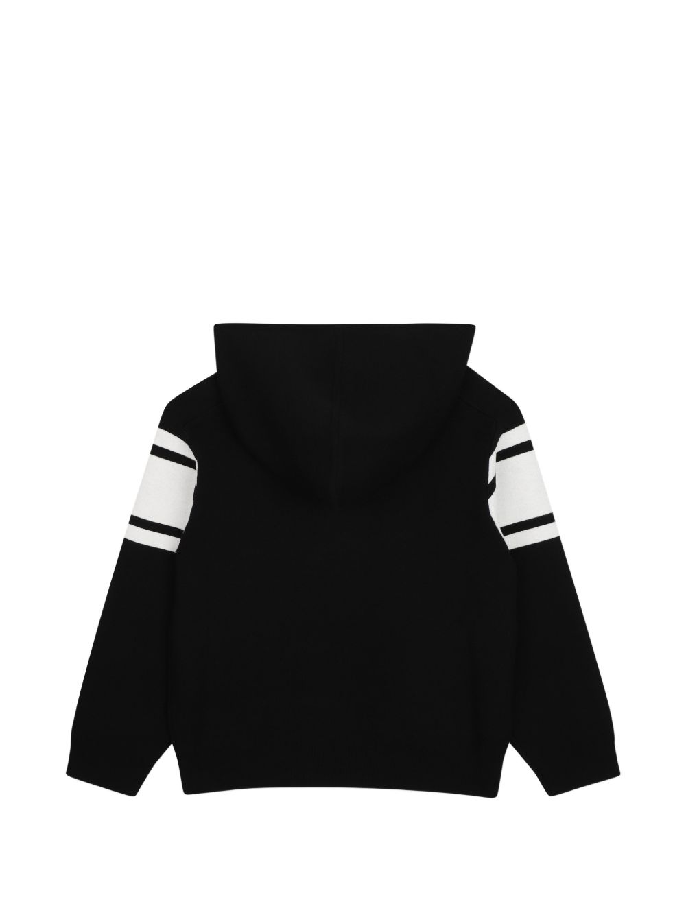 Felpa per bambino Karl Lagerfeld Kids nera con logo a intarsio Z31381 09B KARL LAGERFELD KIDS