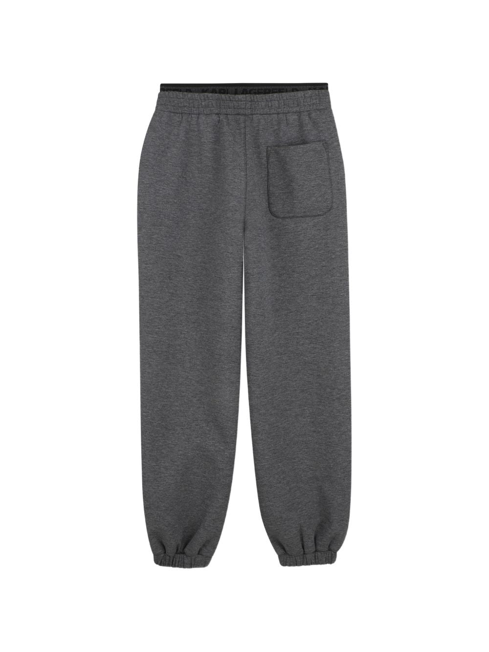 Pantaloni per bambino Karl Lagerfeld Kids grigi con stampa con logo laterale Z31382 A65 KARL LAGERFELD KIDS