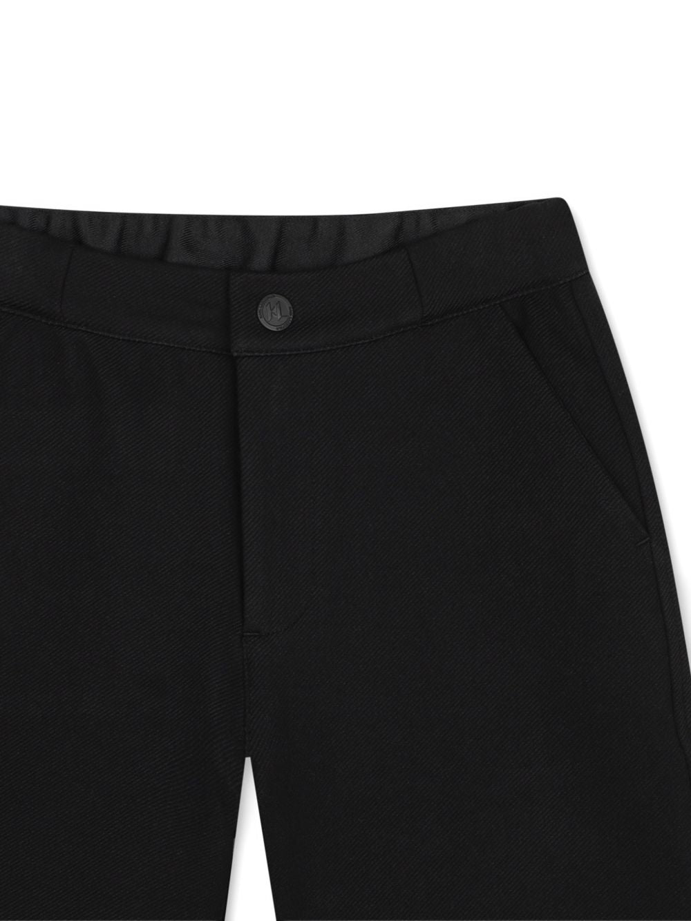Shorts per bambino Karl Lagerfeld Kids neri con stampa con logo sul retro Z31389 09B KARL LAGERFELD KIDS