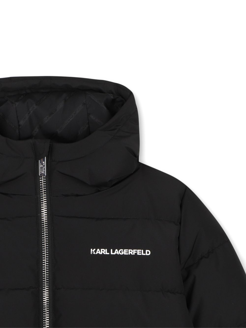 Piumino per bambino Karl Lgerfeld Kids nero con cappuccio Z31393 09B KARL LAGERFELD KIDS