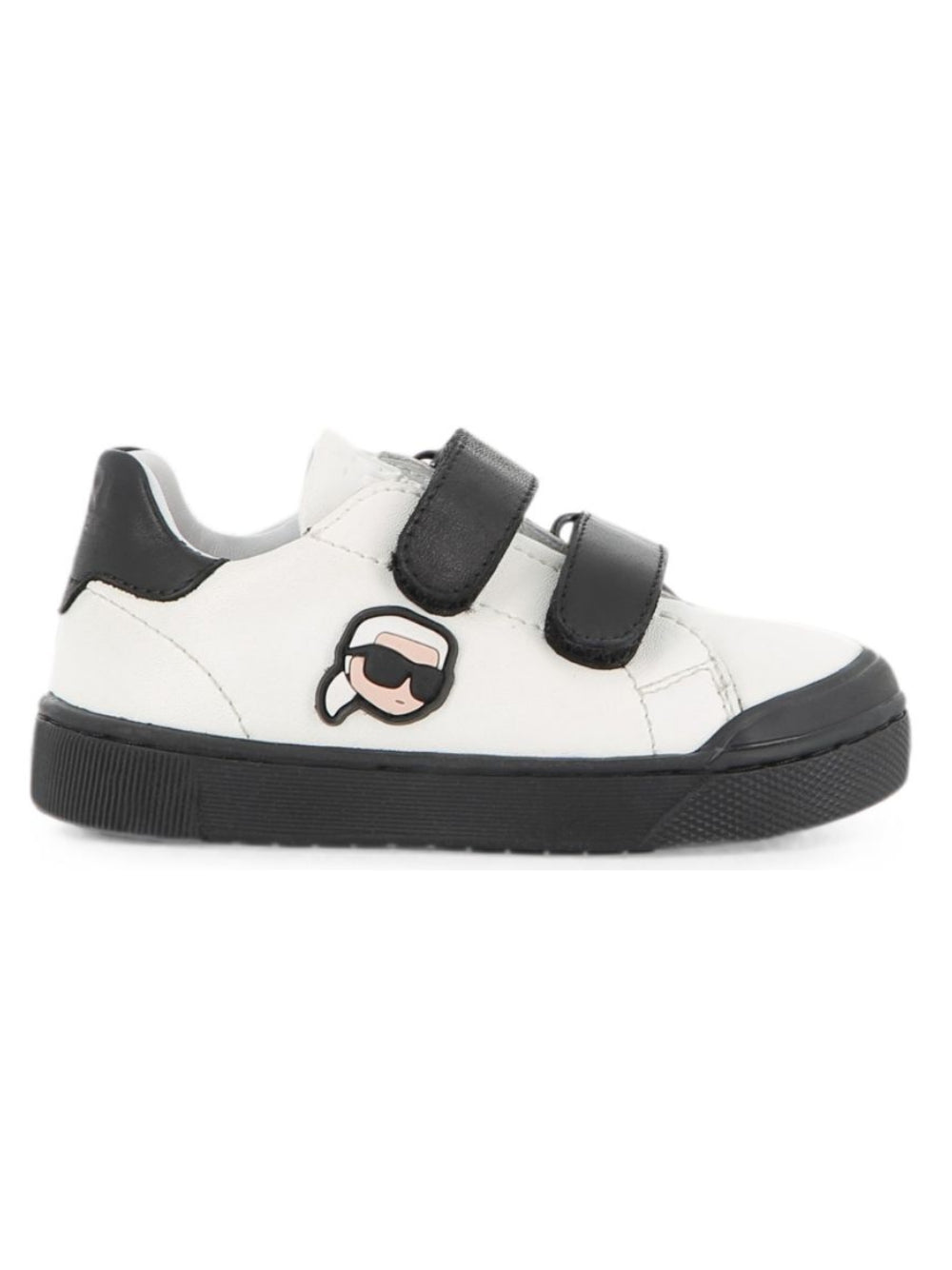 Sneakers in pelle per bambino Karl Lagerfeld Kids bianche con strappo Z31411 M41 KARL LAGERFELD KIDS