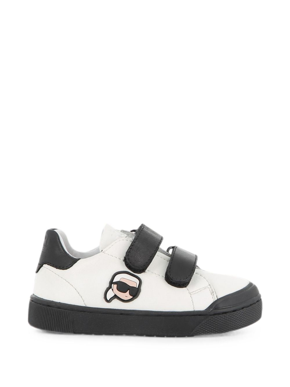 Sneakers in pelle per bambino Karl Lagerfeld Kids bianche con strappo Z31411 M41 KARL LAGERFELD KIDS