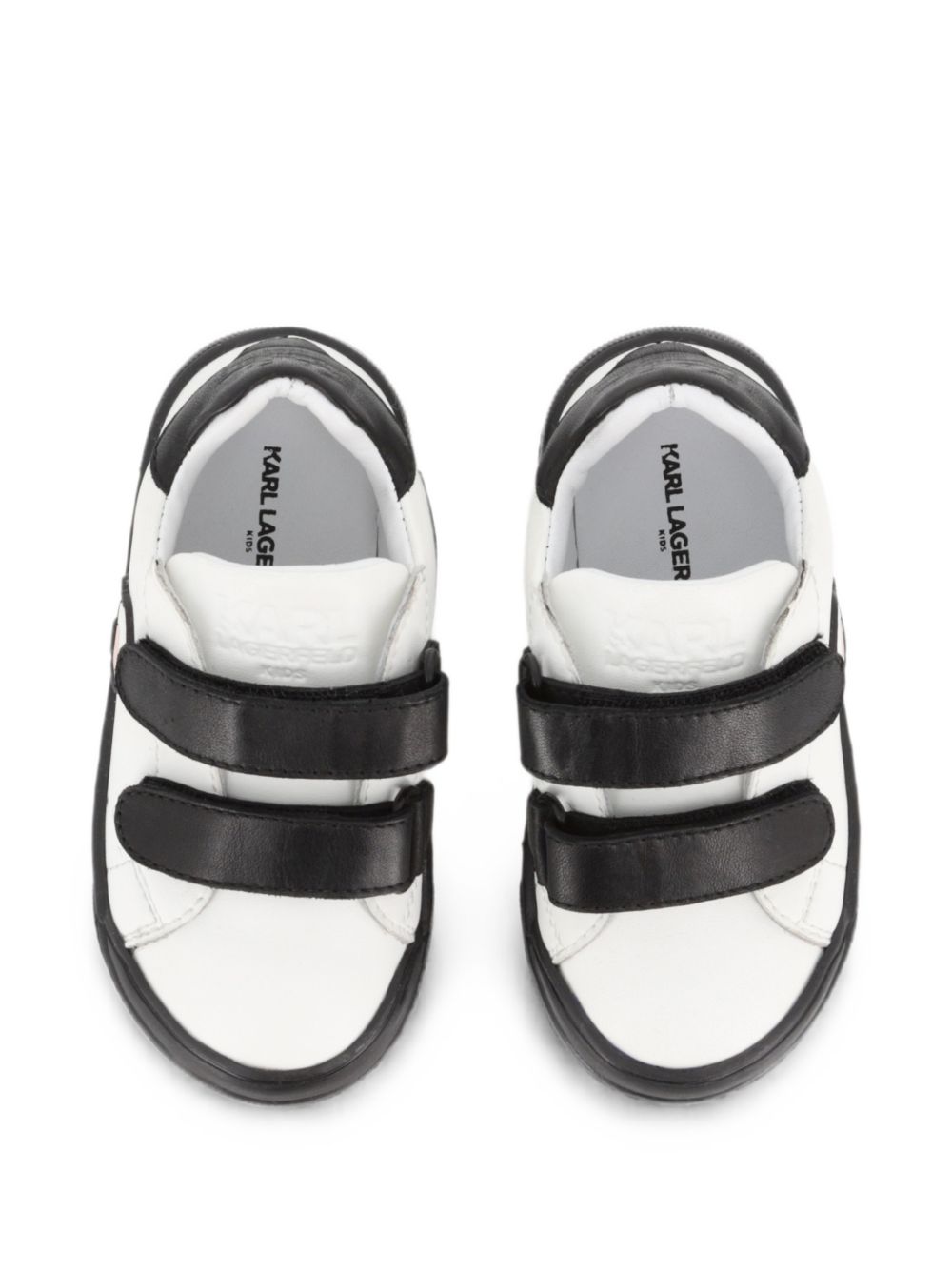 Sneakers in pelle per bambino Karl Lagerfeld Kids bianche con strappo Z31411 M41 KARL LAGERFELD KIDS