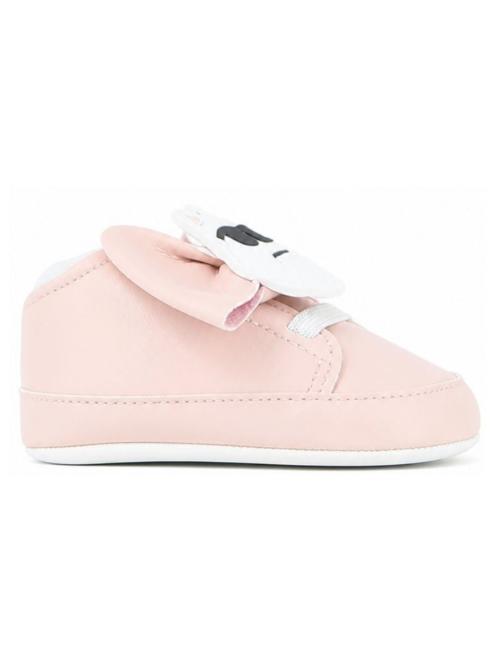 Scarpe primi passi per neonata Karl Lagerfeld Kids rosa con applicazione Choupette Z31412 46M KARL LAGERFELD KIDS