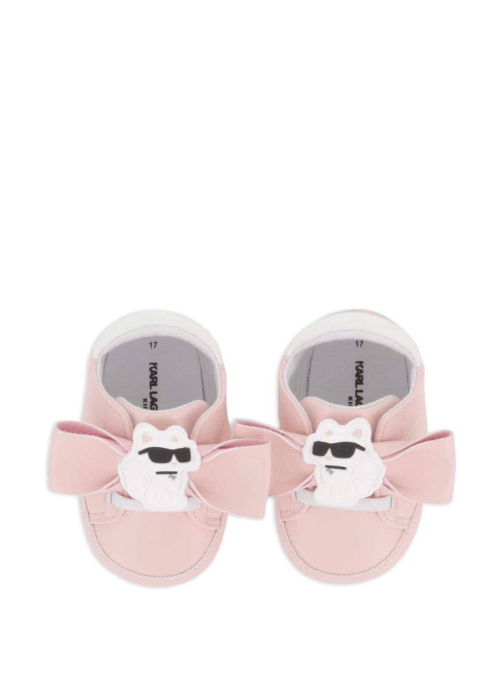 Scarpe primi passi per neonata Karl Lagerfeld Kids rosa con applicazione Choupette Z31412 46M KARL LAGERFELD KIDS