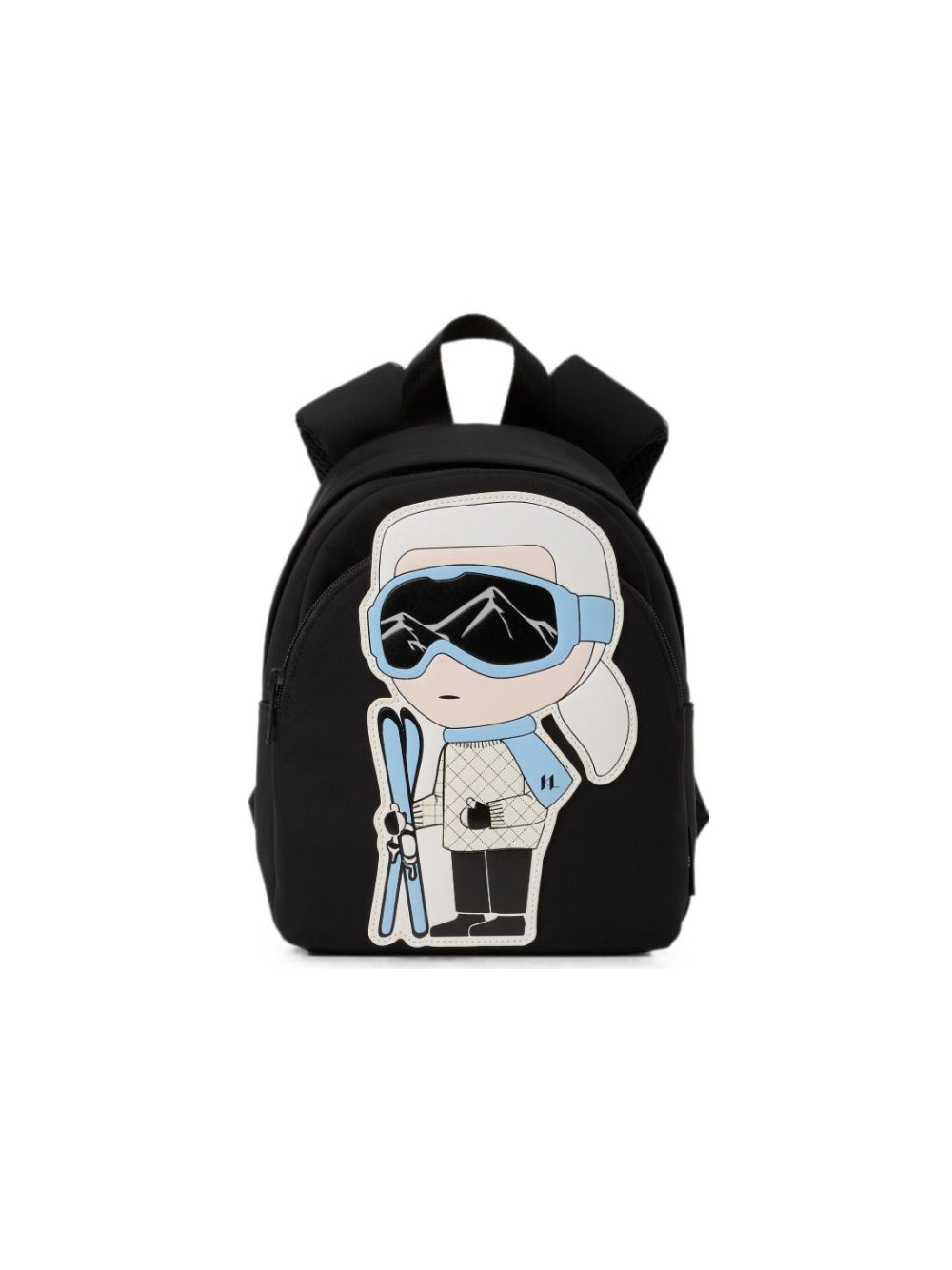 Zaino per bambini Karl Lagerfeld Kids nero con stampa grafica Ikon Karl Z31422 09B KARL LAGERFELD KIDS