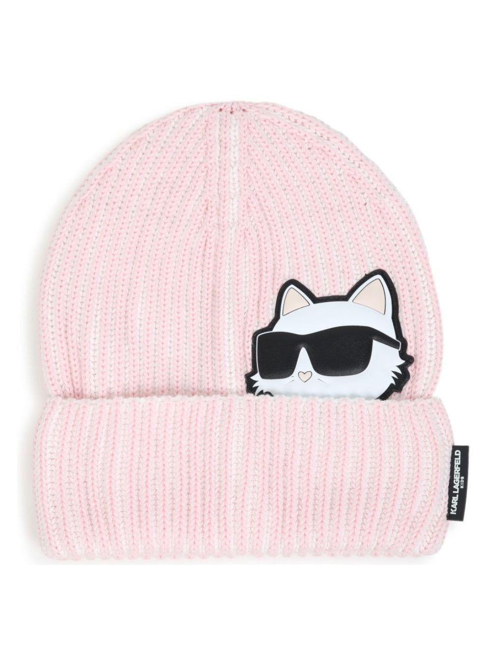 Berretto Choupette per bambina Karl Lagerfeld Kids rosa con applicazione Z31426 471 KARL LAGERFELD KIDS