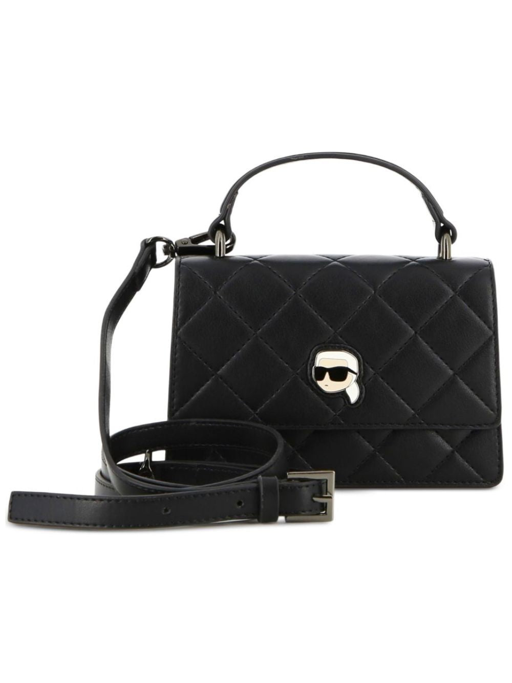 Borsa per bambina Karl Lagerfeld Kids nera con design trapuntato Z31433 09B KARL LAGERFELD KIDS