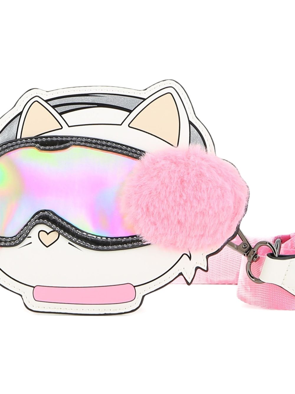 Borsa a spalla per bambina Karl Lagerfel Kids rosa a forma di Choupette Z31436 10P KARL LAGERFELD KIDS