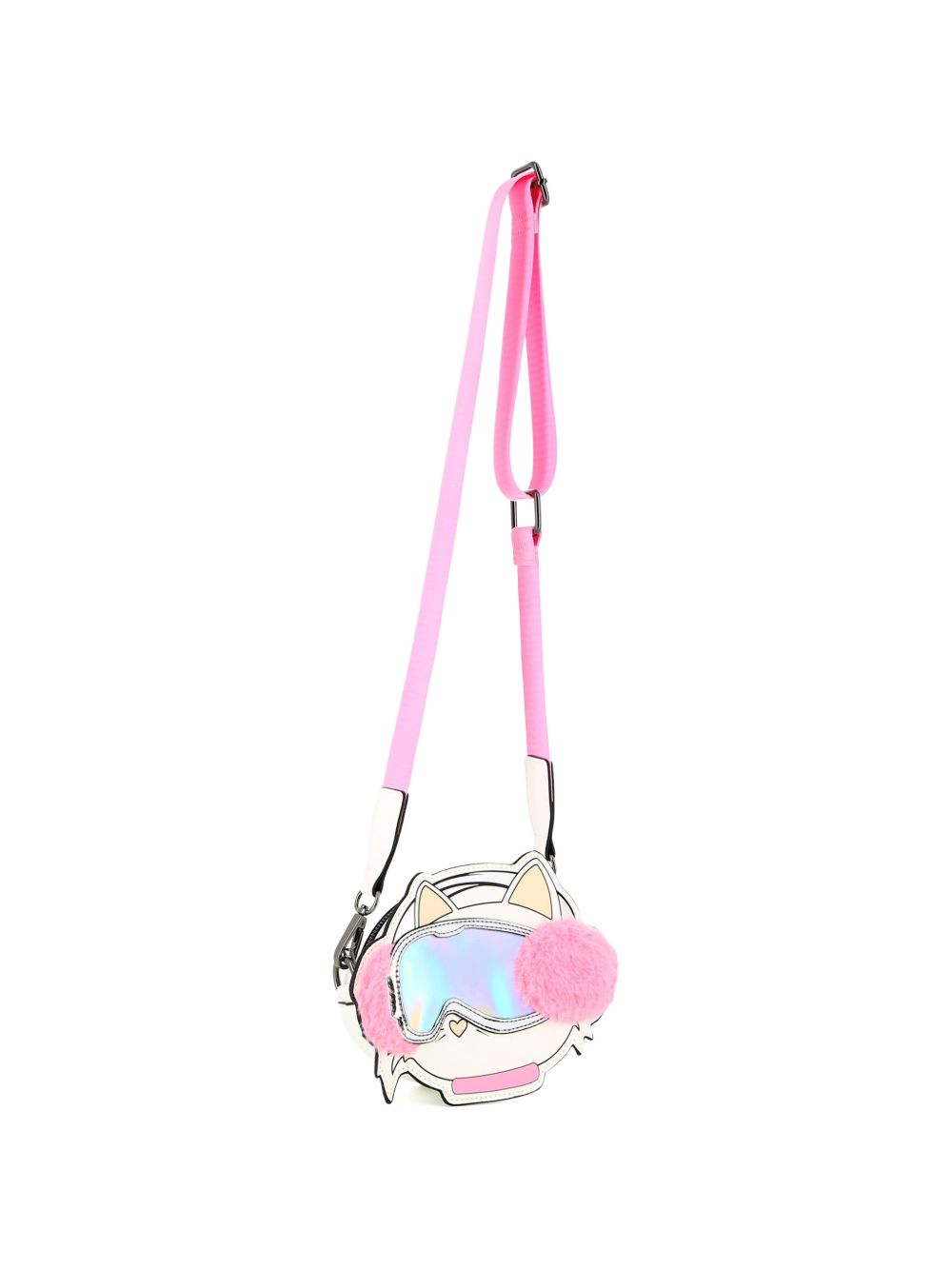Borsa a spalla per bambina Karl Lagerfel Kids rosa a forma di Choupette Z31436 10P KARL LAGERFELD KIDS
