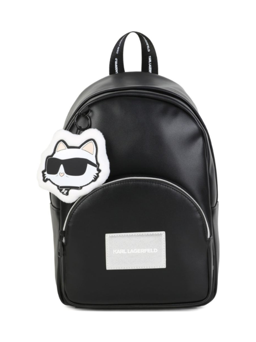 Zaino per bambini Karl Lagerfeld Kids nero con ciondolo con Choupette Z31440 09B KARL LAGERFELD KIDS