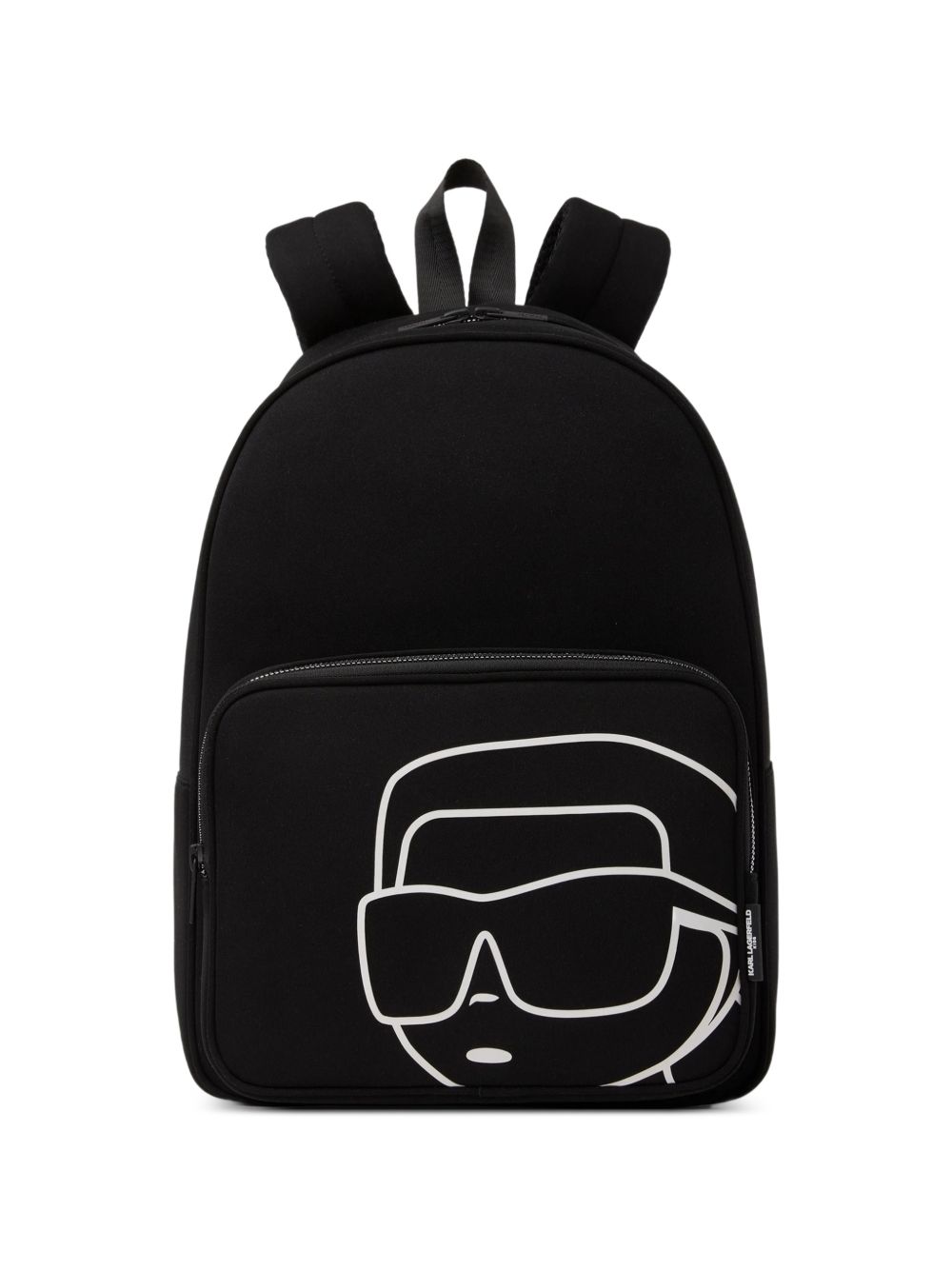 Zaino per bambini Karl Lagerfeld Kids nero con stampa grafica Z31445 09B KARL LAGERFELD KIDS