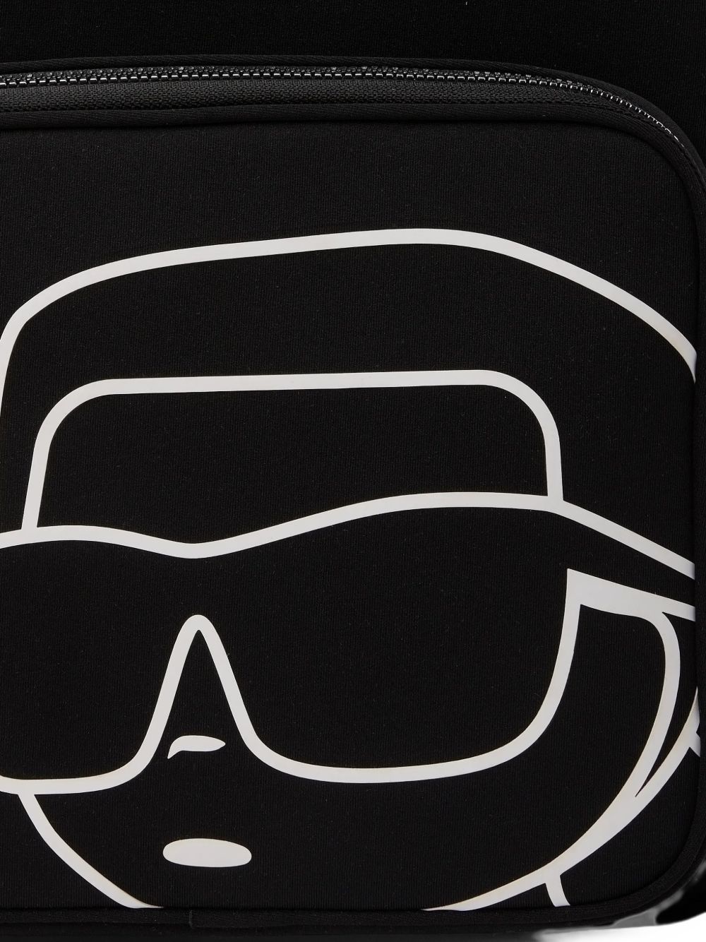 Zaino per bambini Karl Lagerfeld Kids nero con stampa grafica Z31445 09B KARL LAGERFELD KIDS
