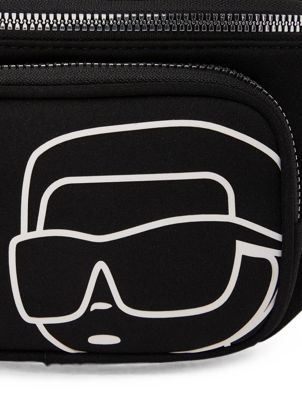 Marsupio per bambino Karl Lagerfeld Kids nero con stampa Z31467 09B KARL LAGERFELD KIDS