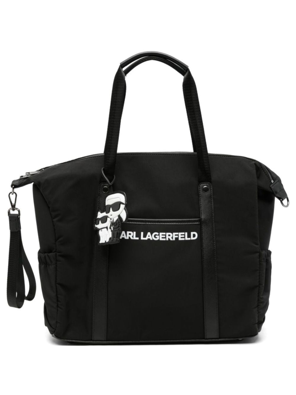 Borsa fasciatoio per neonati Karl Lagerfeld Kids nera con stampa Z31475 09B KARL LAGERFELD KIDS