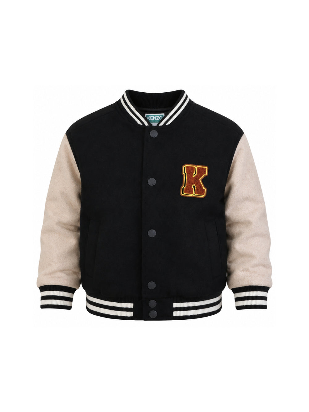 Bomber per bambino Kenzo Kids nero con applicazione logo K61936 09B KENZO KIDS