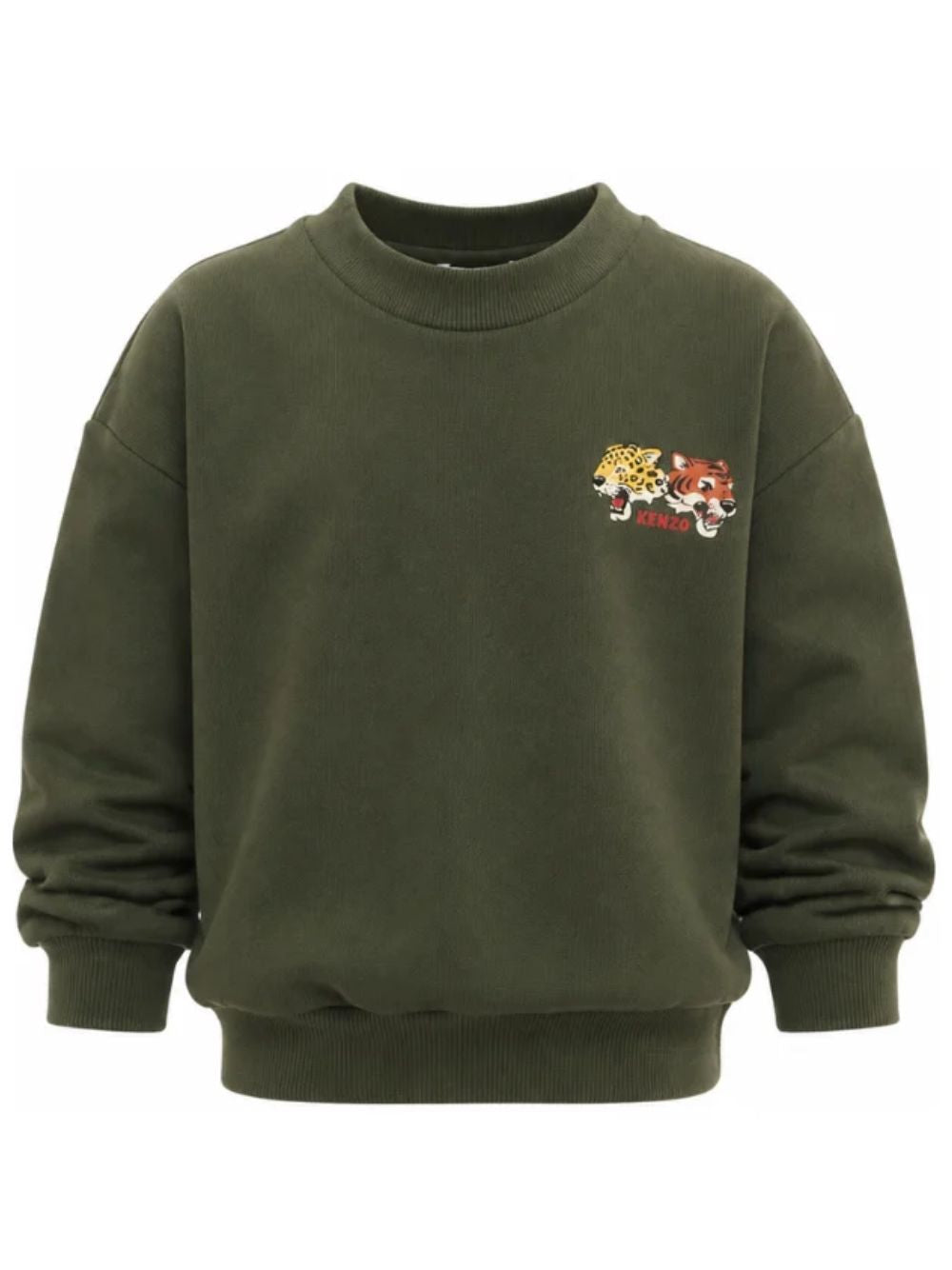 Felpa per bambino Kenzo Kids verde con stampa grafica K61940 64Q KENZO KIDS