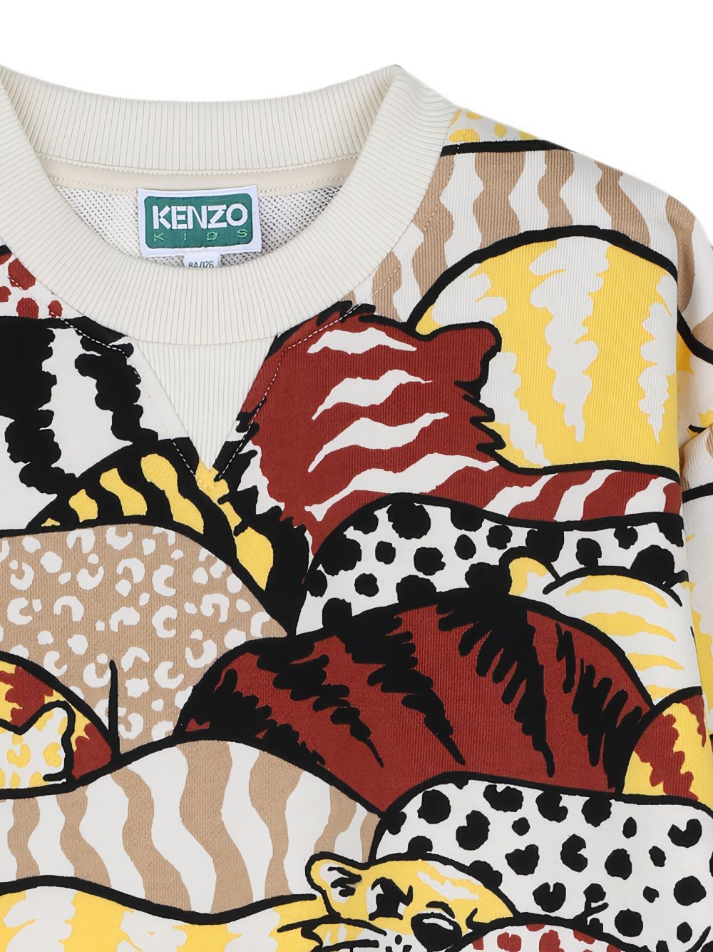 Felpa per bambino Kenzo Kids multicolore con stampa grafica animali K61943 P05 KENZO KIDS