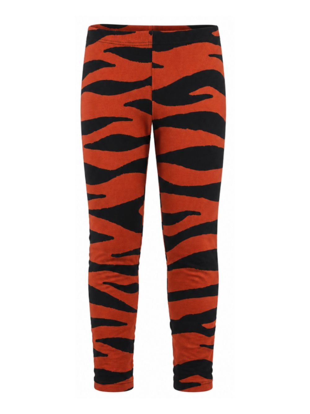 Leggings per bambina Kenzo Kids arancione e nero con stampa animalier K61964 Q50 KENZO KIDS