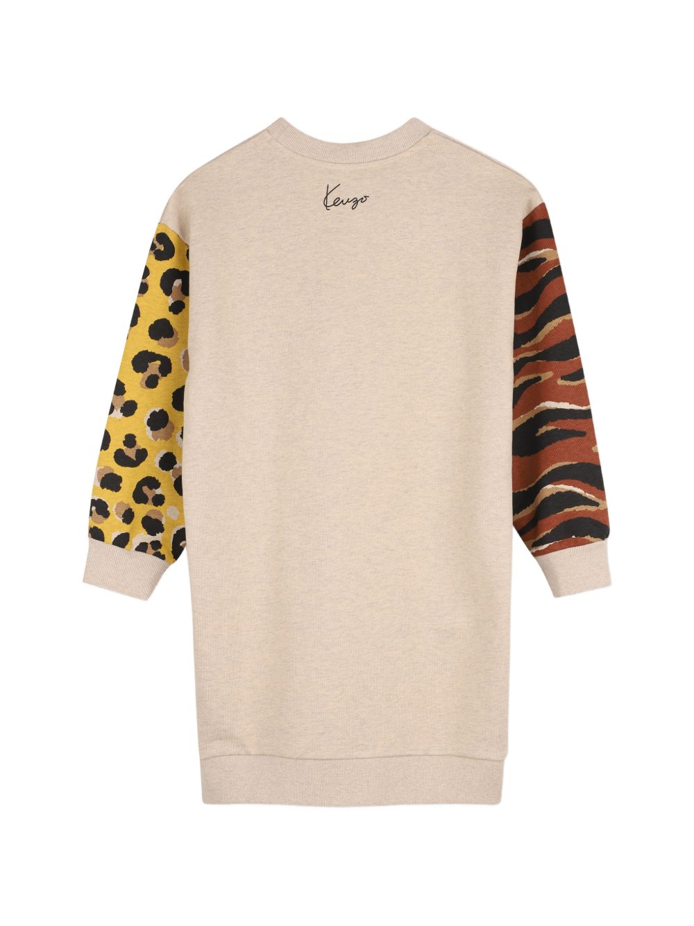 Abito per bambina Kenzo Kids beige con stampa animalier K61969 230 KENZO KIDS