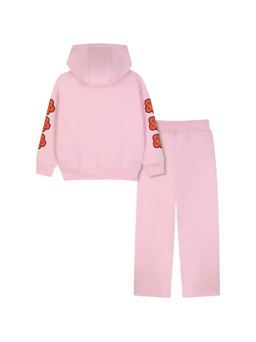 Tuta per bambina Kenzo Kids rosa con stampa Boke Flower K62003 44F KENZO KIDS