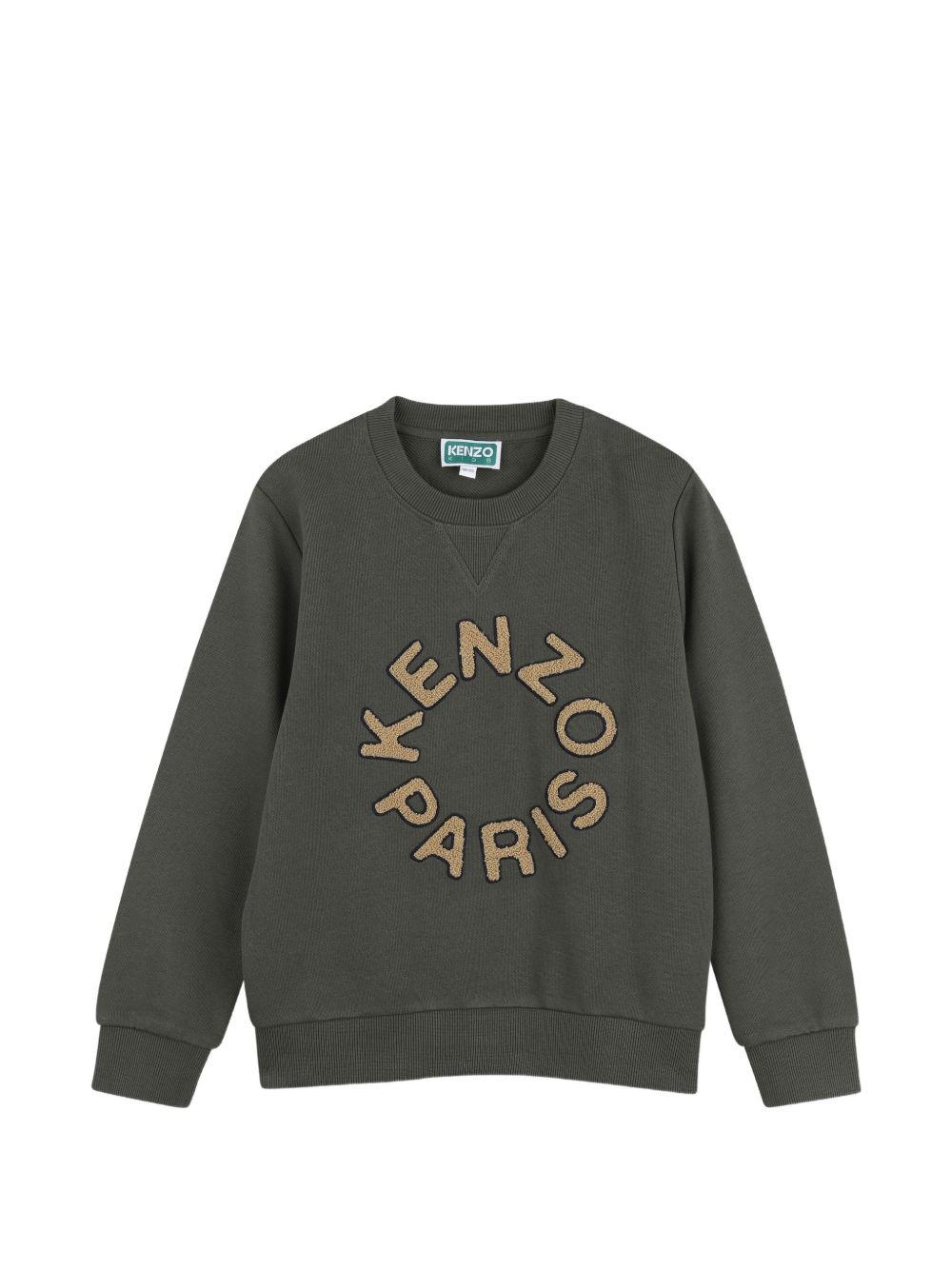 Tuta sportiva per bambino Kenzo Kids grigia con logo ricamato K62039 64Q KENZO KIDS