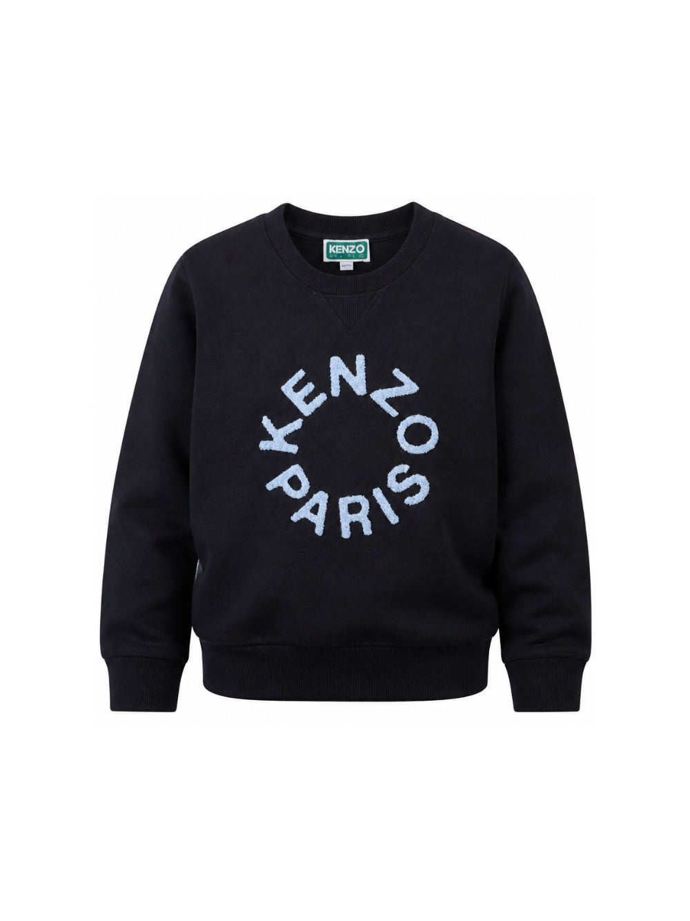 Tuta sportiva per bambino Kenzo Kids nera con logo stampato sul davanti K62039 845 KENZO KIDS