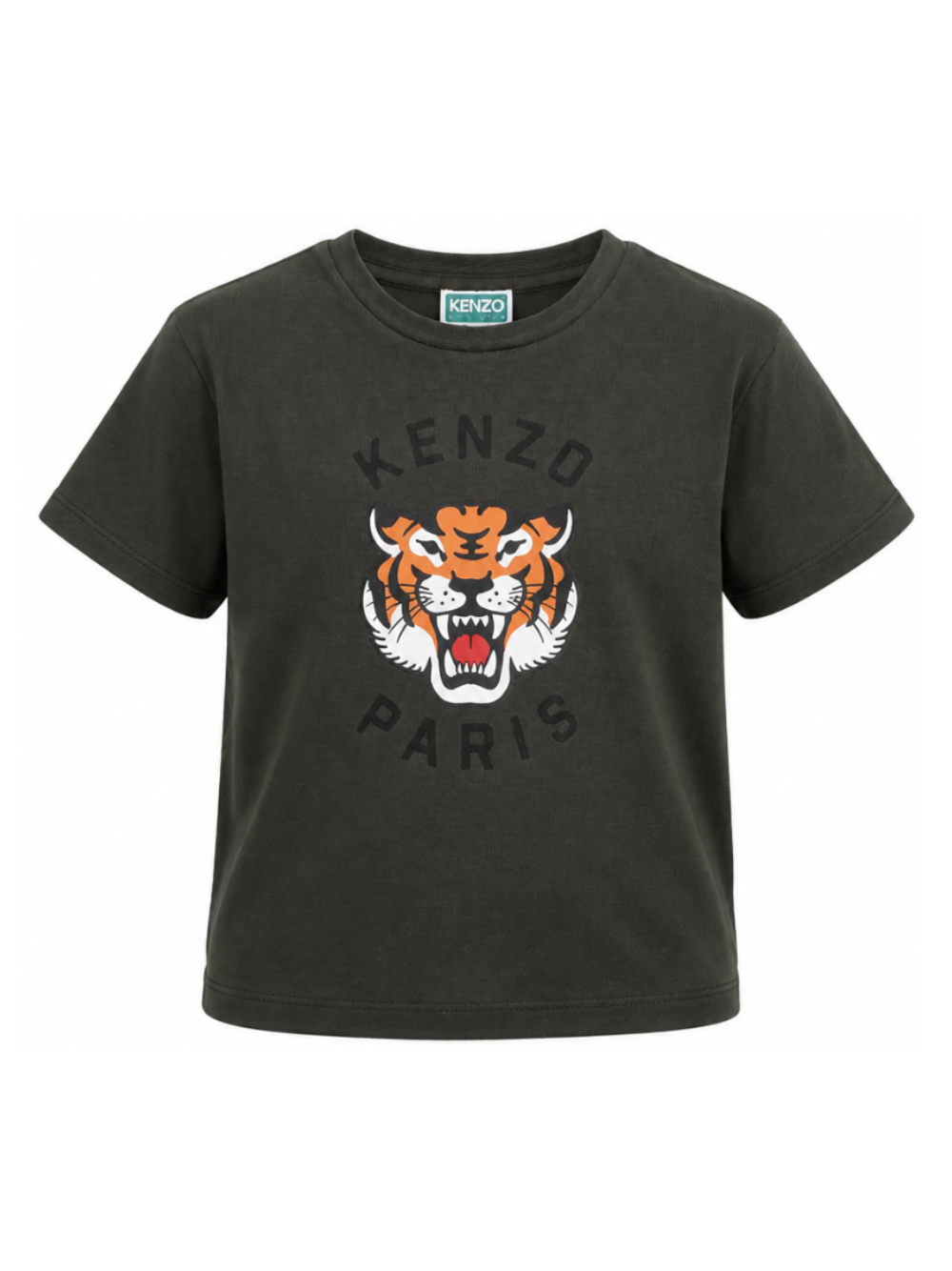 T-shirt per bambino Kenzo Kids verde con motivo Tiger K62051 64Q KENZO KIDS
