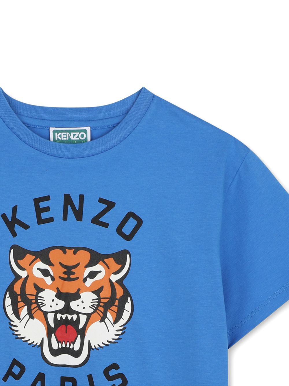 T-shirt per bambino Kenzo Kids azzurra con stampa logo sul davanti K62051 86J KENZO KIDS