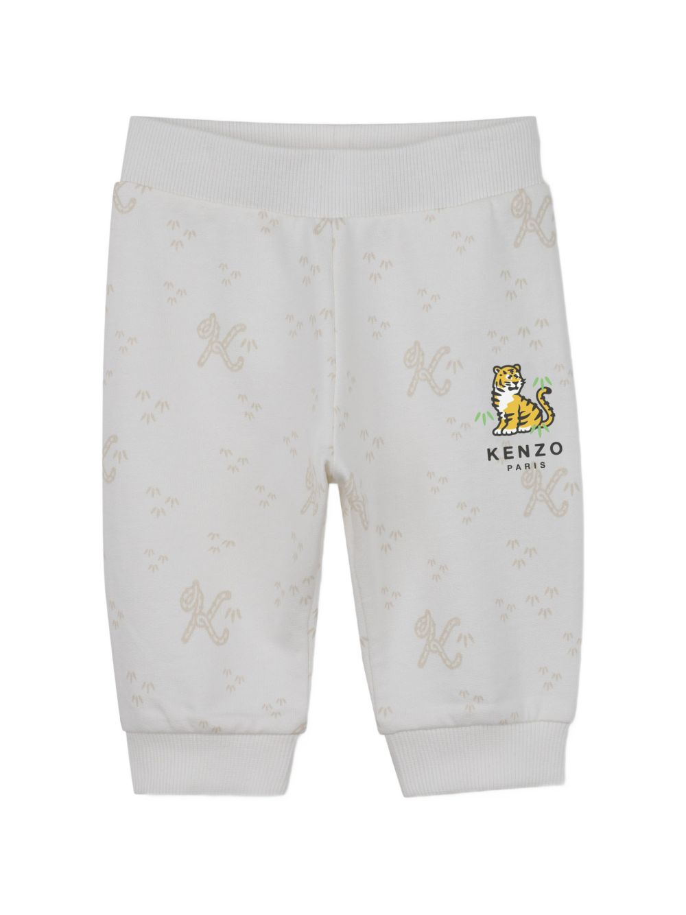 Set tre pezzi per neonato Kenzo Kids bianco con stampa tigre K62070 117 KENZO KIDS