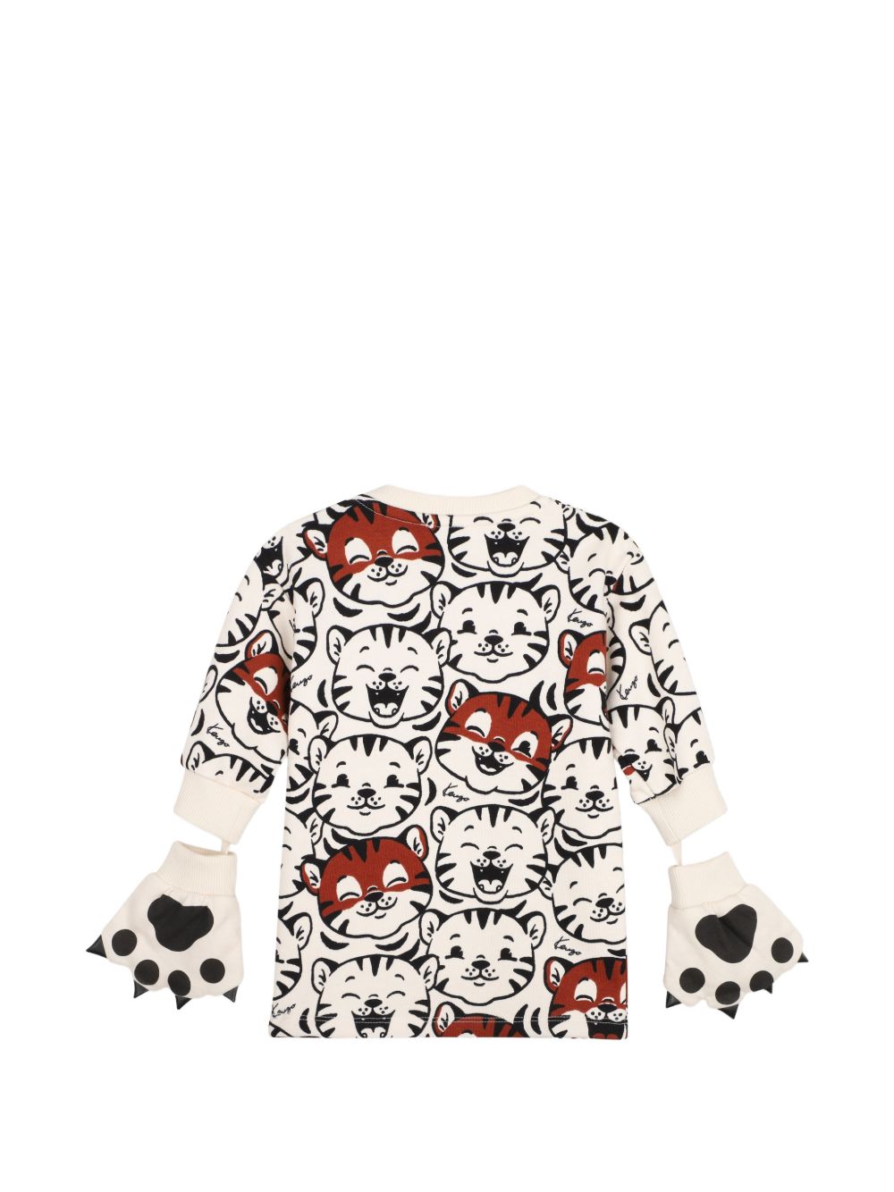 Abito per neonata Kenzo Kids beige con stampa Tiger K62119 21G KENZO KIDS