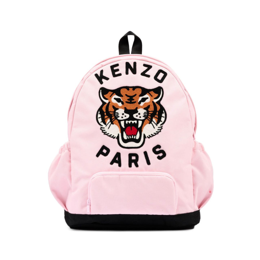 Zaino per bambina Kenzo Kids rosa con stampa Tiger sul davanti K62154 44F KENZO KIDS
