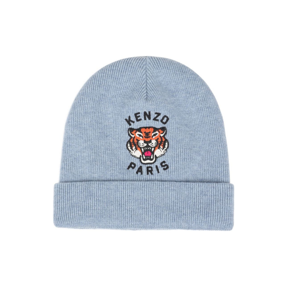Berretto per bambino Kenzo Kids azzurro con logo sul davanti K62156 77E KENZO KIDS