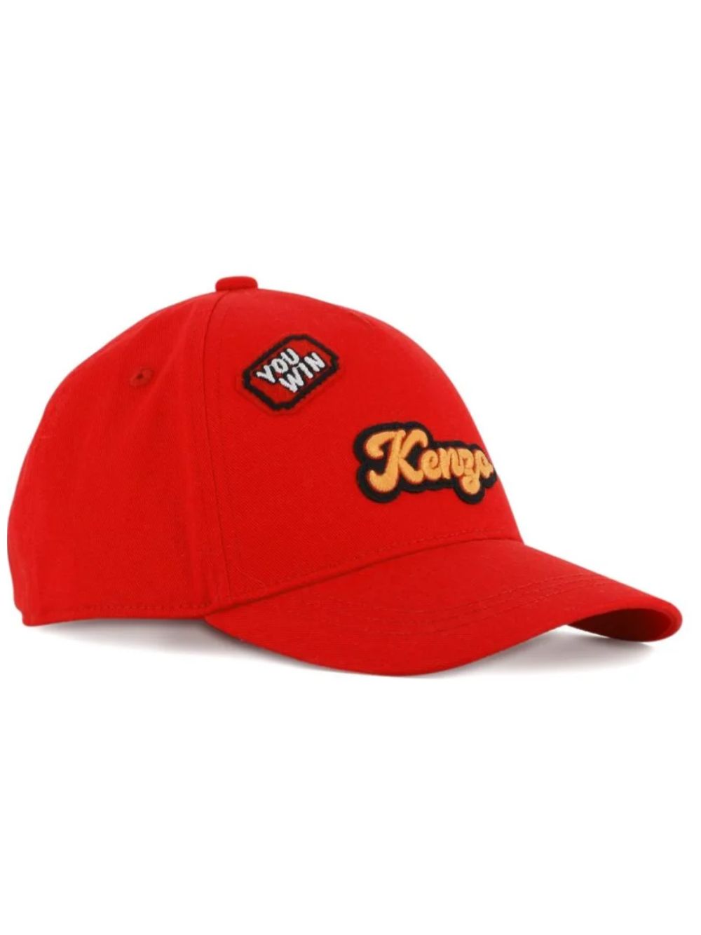 Cappello da baseball per bambino Kenzo Kids rosso con applicazione laterale con stampa K62157 990 KENZO KIDS