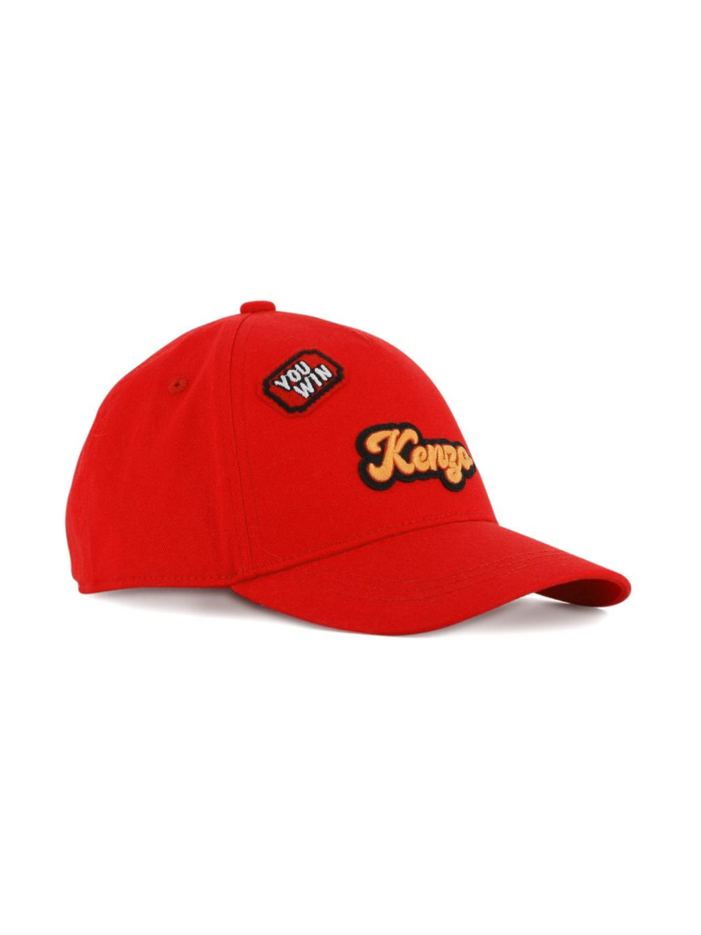 Cappello da baseball per bambino Kenzo Kids rosso con applicazione laterale con stampa K62157 990 KENZO KIDS