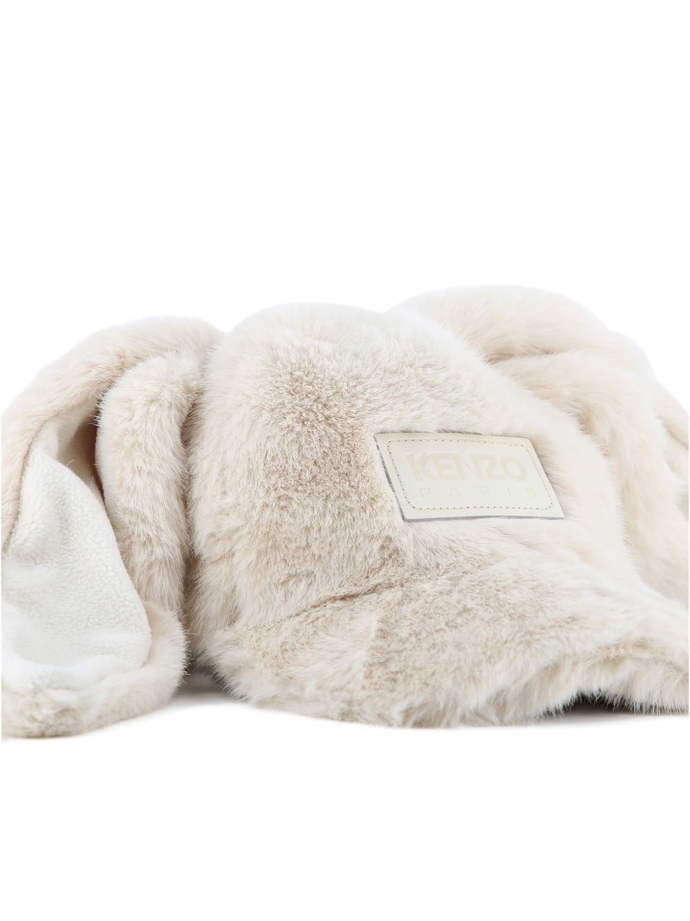 Cappello per bambino Kenzo Kids beige in pelliccia sintetica K62176 21G KENZO KIDS